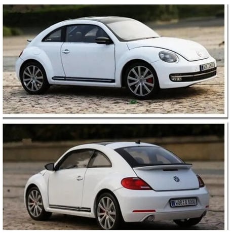 1/18 2012 VW フォルクスワーゲン ニュービートル ダイキャストカー ２色展開 白 黄人気 趣味 コレクション ミニカー