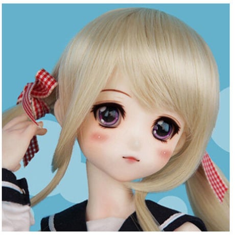 球体関節人形 美少女 元気な 明るい笑顔 1/4 本体＋眼球＋メイクアップ済み BJD カスタムドール 女の子 美女 選べる3色