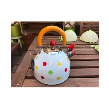 【カワイイ！】カラフル ドット ウォーター 2.5L ケトル