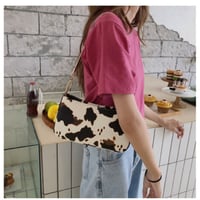 かわいい 牛模様 ハンドバッグ ショルダーバッグ 牛柄