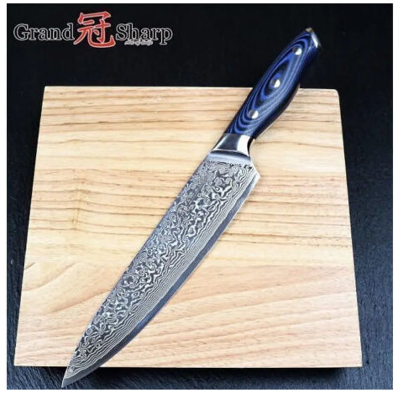 Grandsharp 3ピースダマスカスナイフセット67層日本ダマスカス