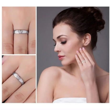 JewelryPalace シンプル キュート ハートリング