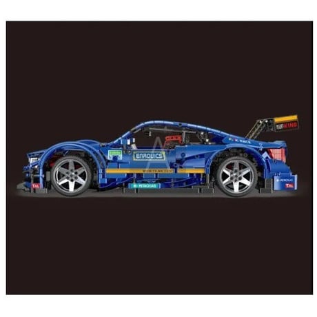 まるでラジコンレゴ レゴテクニック 互換 ブルーレーシングカー モーター＆ライトキットセット おもちゃ ホビー