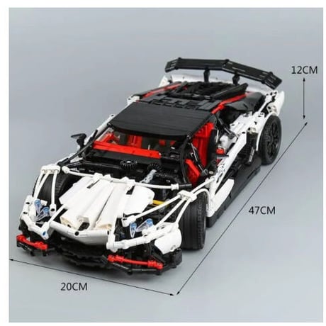 レゴ 互換品 ランボルギーニ アヴェンタドール スーパーカー テクニック MOC  LEPIN LEGO