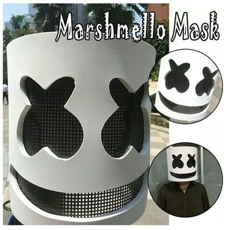 DJ Marshmello マシュメロ マスク 仮装 グッズ コスプレ 衣装 ハロウィン 小道具 海外限定 非売品 映画グッズ 映画関連 レプリカ フリーサイズ