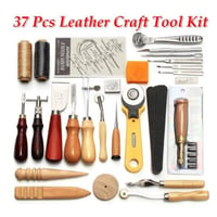レザークラフト 縫い道具 37点セット レザーツール 革工具セット 革細工 DIY 手作り クラフト 縫製キット