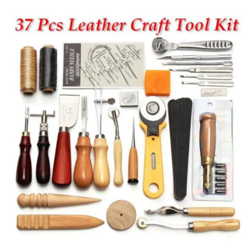 レザークラフト 縫い道具 37点セット レザーツール 革工具セット レザークラフト 縫い道具 37点セット レザーツール 革工具セット