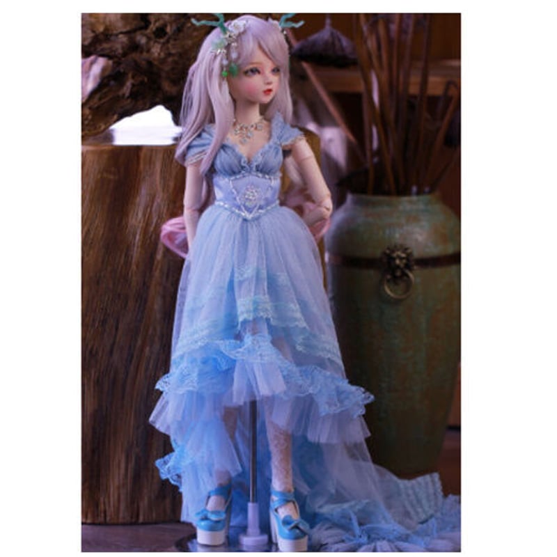 神秘的なブルーの衣装】 BJD 球体関節人形 美人 1/3 フルセット 60cm