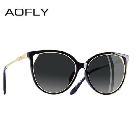 AOFLY キャットアイ 偏光サングラス レディース 人気 キャッツアイ ポラロイド UV400 軽量 かわいい 旅行 釣り ドライブ 運転 ビーチ 海 おしゃれ  海外トップブランド 3色展開