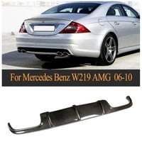 W219 ClSクラス カーボン ディフューザー エアロ リアハーフ バンパー AMG CLS550 CLS63 CLS350 2006-2010年