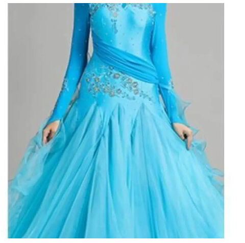 社交ダンス ソシアルダンス ダンス衣装 モダン競技ロングワンピース