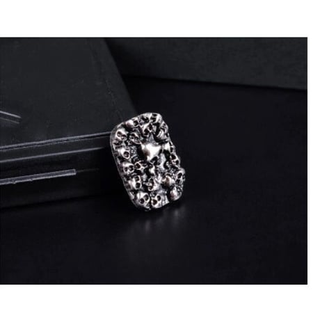 レザークラフト 10個セット 30 × 22mm バイカー パンク 長方形  スケルトン コンチョ