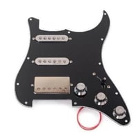 ハムバッカー ストラトキャスターピックガードとピックアップ回路一式 ssh アルニコ5 ストラト stratocaster ◇2色から選択◇