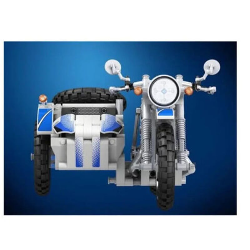 レゴ互換 3輪バイク トライク レゴ互換 テクニック 3輪 サイドカー付き バイク 750cc 550