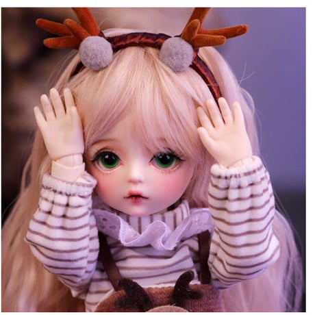 【金髪のパッチリお目目】 BJD 1/6 球体関節人形 美少女 フルセット 30cm 本体＋眼球＋ウィッグ＋服＋靴 メイクアップ済み 女の子 カスタムドール 【大人気商品】