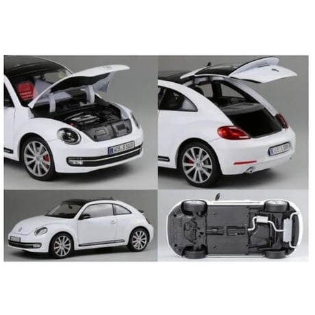 1/18 2012 VW フォルクスワーゲン ニュービートル ダイキャストカー ２色展開 白 黄人気 趣味 コレクション ミニカー