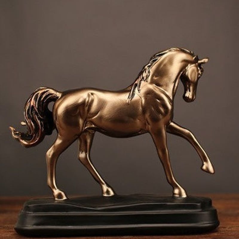 ヴィンテージ風 馬 彫刻 像 置物 | World Planet Market