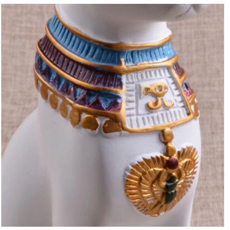 オブジェ】 置物 エジプト 猫 2体セット 像 ヴィンテージ レトロ