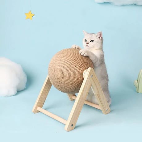 子猫用 スクラッチボール 爪とぎ 家具 壁 保護 爪とぎ対策 猫グッズ 猫のおもちゃ シンプル モダンデザイン