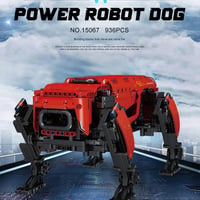 【3色展開】 犬型 電動 ロボット ブロック リモコン 動く おもちゃ プレゼント ペット デジタルペット