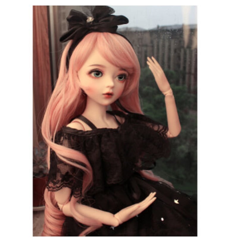 アイシドールロリータ風着せ替え人形 ピンク髪 ツインもロリータもピンクも苺も？ 女の子だけの夢じゃないのよ‬