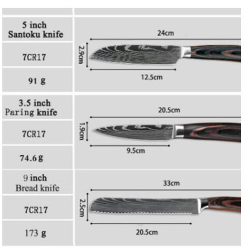 包丁セット 調理ナイフ おすすめ XITUO 3本 肉切り包丁＋シェフナイフ