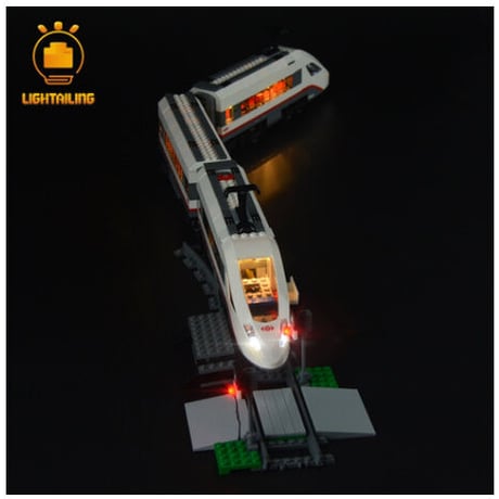 レゴ シティ 60051 ハイスピードパッセンジャートレイン 互換 LEDライトキット バッテリーボックス ライトアップセット