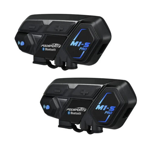 インカムバイク Bluetooth ヘッドセット 2個セット Fodsports M1-S p