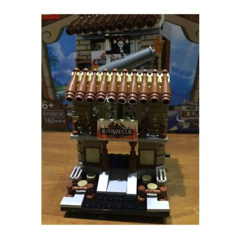 レゴ互換 パイレーツ BAR ミニモジュール式 4点セット LEGO互換品 