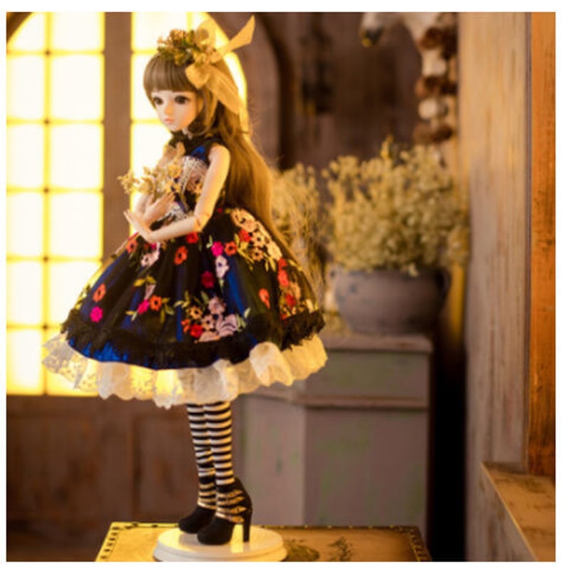 球体関節人形 メイク済 BJD コスプレ 本体＋服＋靴＋眼球＋ウィッグ 1