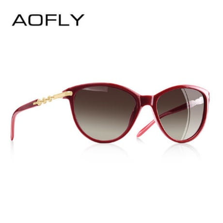 偏光サングラス レディース 大人気 キャッツアイ UV400 AOFLY 紫外線99％カット 偏光レンズ キャットアイ ポリカーボネート 軽量 安い 釣り 運転 登山 アウトドア かわいい 選べる4色
