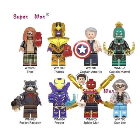 LEGO風 レゴ互換 アベンジャーズ 8体セット 15パターンから選択可能 アメコミ マーベル