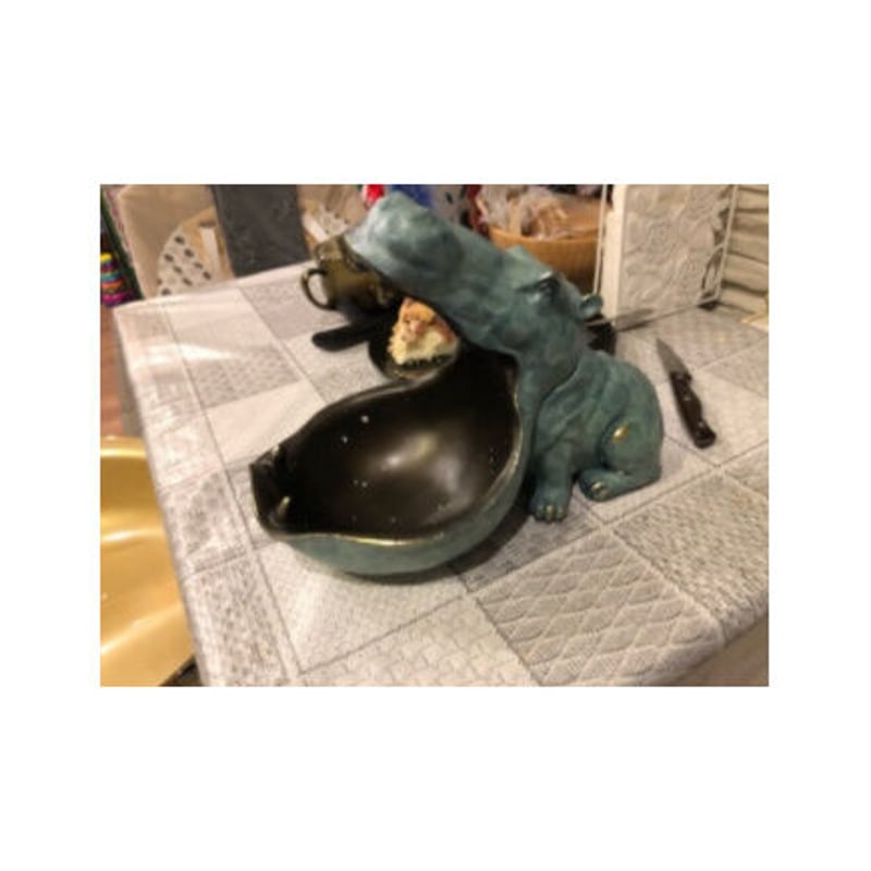 カバ 工芸品 彫刻 ホームインテリア | World Planet Market