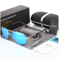 BARCUR サングラス ミラーレンズ メンズ パイロット 人気 UV400 紫外線99％カット アルミニウム マグネシウム 高性能 おしゃれ かっこいい ドライビング 7色展開★