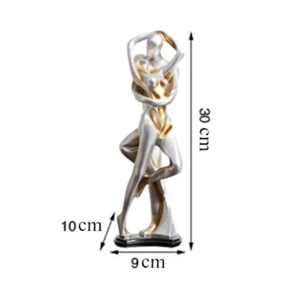 オブジェ】 置物 北欧インテリア 彫刻 ダンサー カップル 恋人 アート