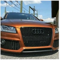 アウディ Audi A5 フロントバンパーメッシュ メッシュグリル 2007～2011 ブラック カーアイテム