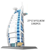 LEGO レゴ アーキテクチャー 互換  ドバイ ブルジュ・アル・アラブ 高さ51cm WANGE 8018