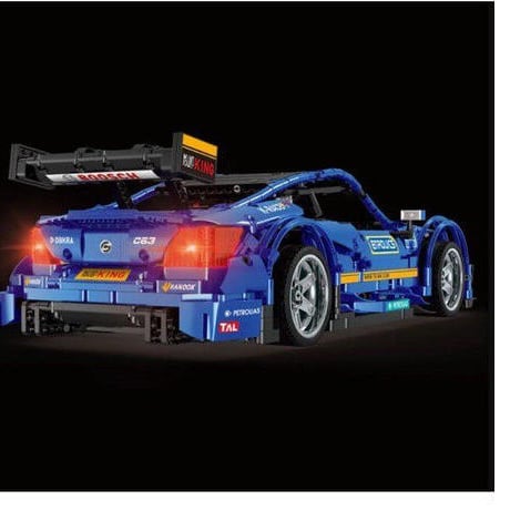 まるでラジコン!  レゴテクニック 互換 ブルーレーシングカー モーター＆ライトキットセット LEGO互換