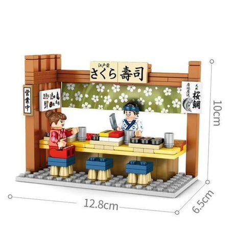 レゴ互換 たこ焼き屋台ラーメン 屋台など4個セット LEGO互換品 クリスマス プレゼント おもちゃ ホビー