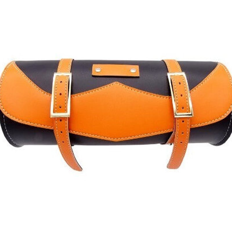 オールドスタイル モーターサイクル レザー バイクフロントバッグ