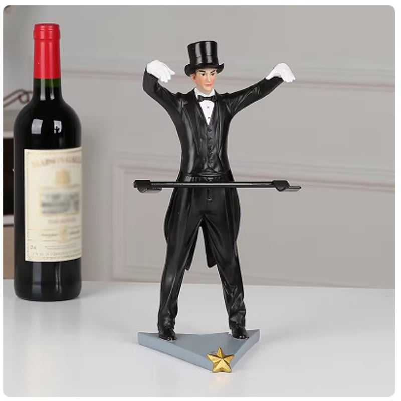 ワインラック新品未使用オブジェ ワインラック マジシャン ワインホルダー アルコール インテリア