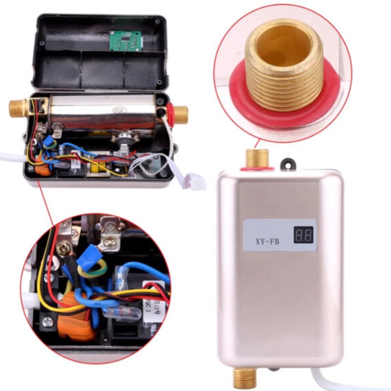 電気給湯器 220V 8000W 小型電気温水器 30℃-55℃ 電気タンクレス Amazon | 電気給湯器 220V 8000W 小型電気温水器 30℃-55℃ 電気