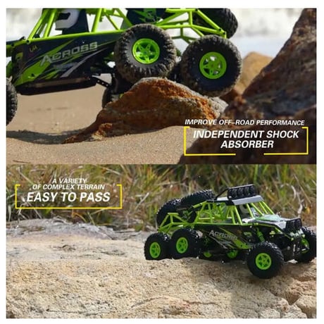 Wltoys 18628 1/18 2.4G 6WD 電動オフロード ロック クローラー RC バギーカー RTRクライミング ホビー