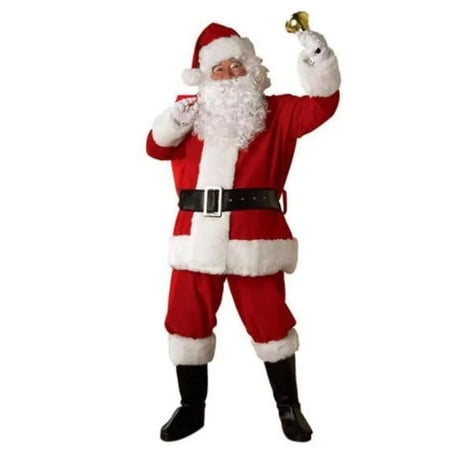 クリスマス サンタ コスプレ 衣装 大人用 髭付 クリスマスプレゼント パーティー 仮装