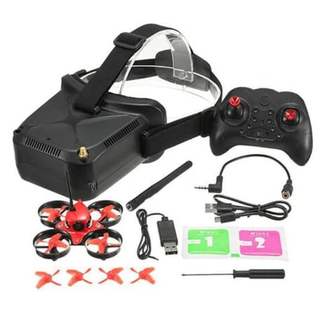 Eachine E013 ゴーグル付 Ver.] Micro FPV レーシング 5.8G 1000TVL 40CH カメラ RC クアッドコプター RTF ドローン