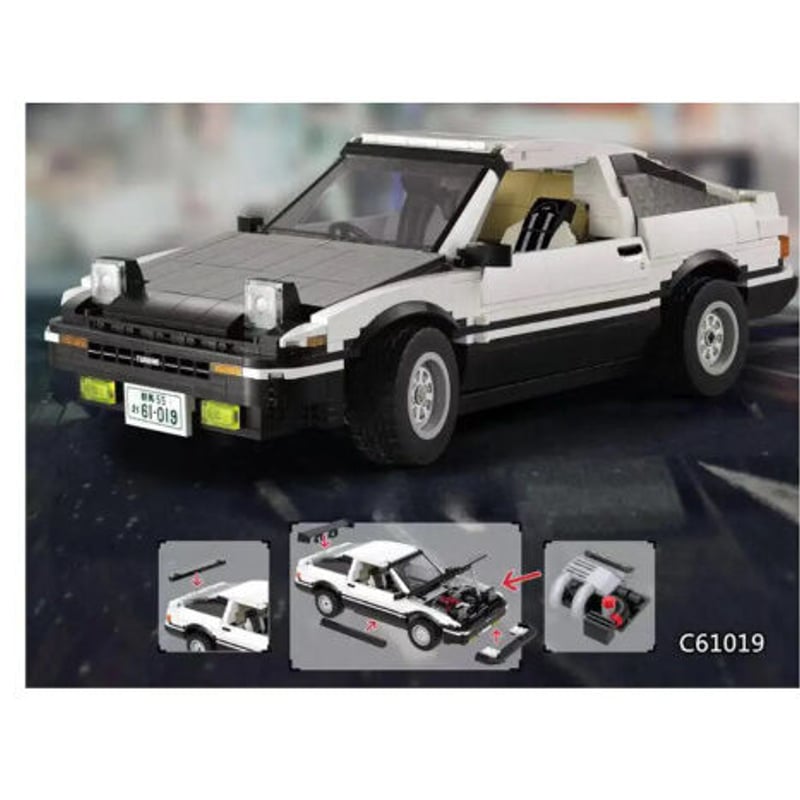 レゴ互換 レビン AE86 ラジコン仕様 1234ピース ハチロク ブロック LEGO互換品 ...