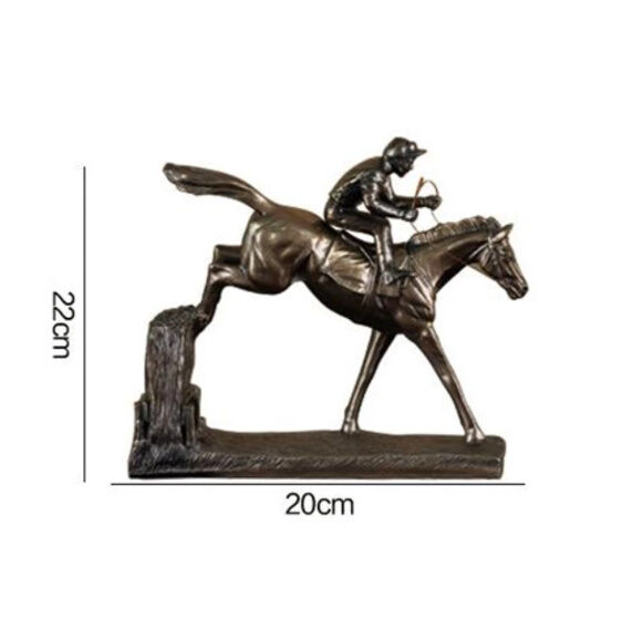オブジェ】 置物 北欧インテリア 乗馬 騎手 ジョッキー 飾り