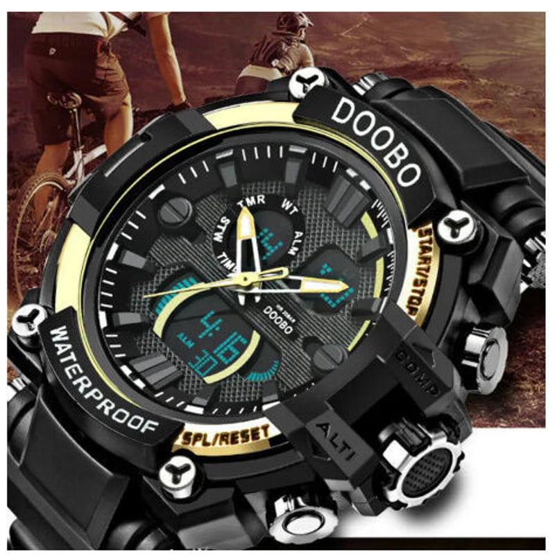 Doobo トップブランド 高級 スポーツ時計 メンズ 腕時計