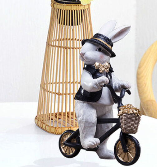 人形　ウサギ　兎　ドイツ　オブジェ　置物　インテリア　工芸品　美術品　A2584 人形 ウサギ 兎 ドイツ オブジェ 置物 インテリア 工芸品 美術品