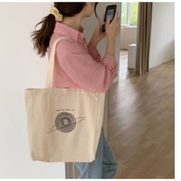 キャンバス エコ ショッピング トートバッグ 【2色展開】